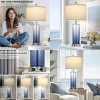 26" Glass Lamp , 3-Way Touch Control