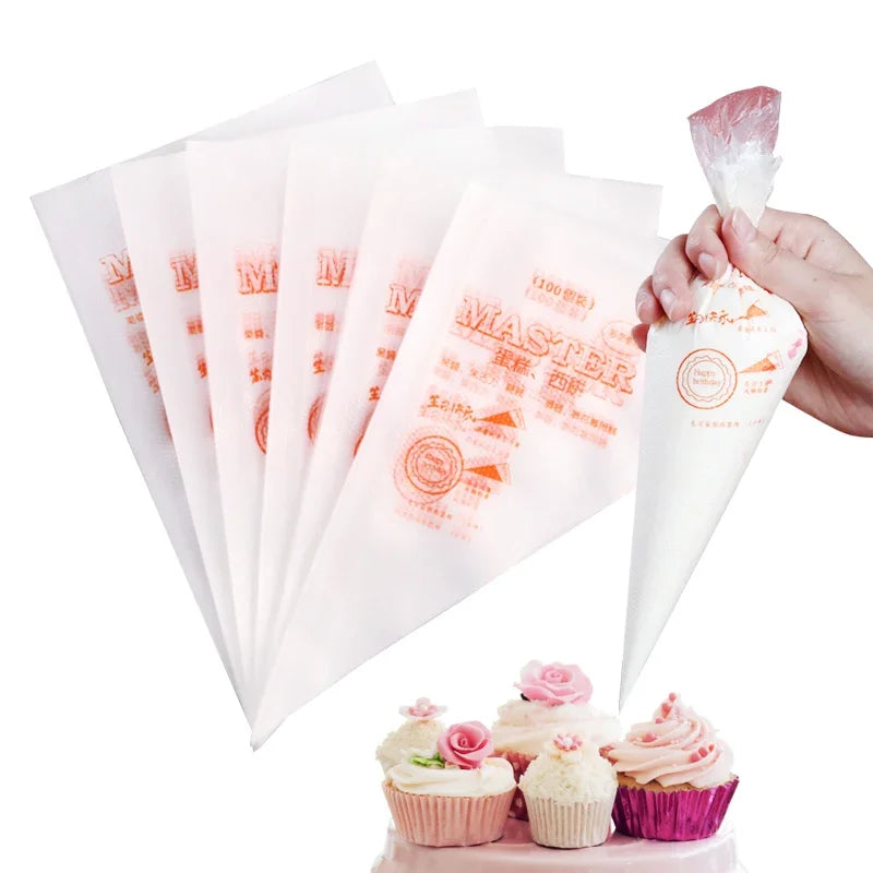 100pcs Disposable Pastry Bag