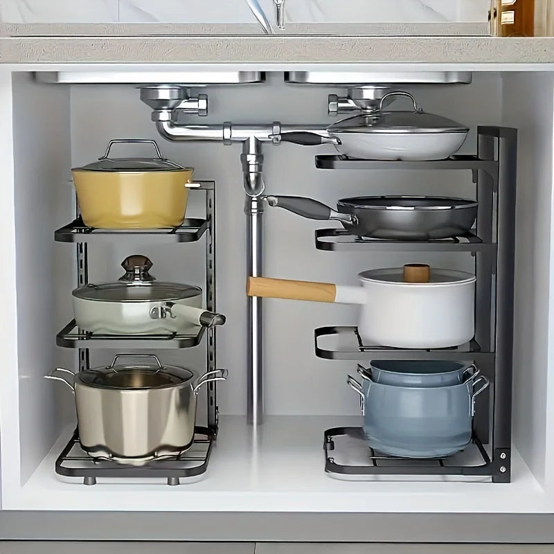 Pot Rack Storage Organizer