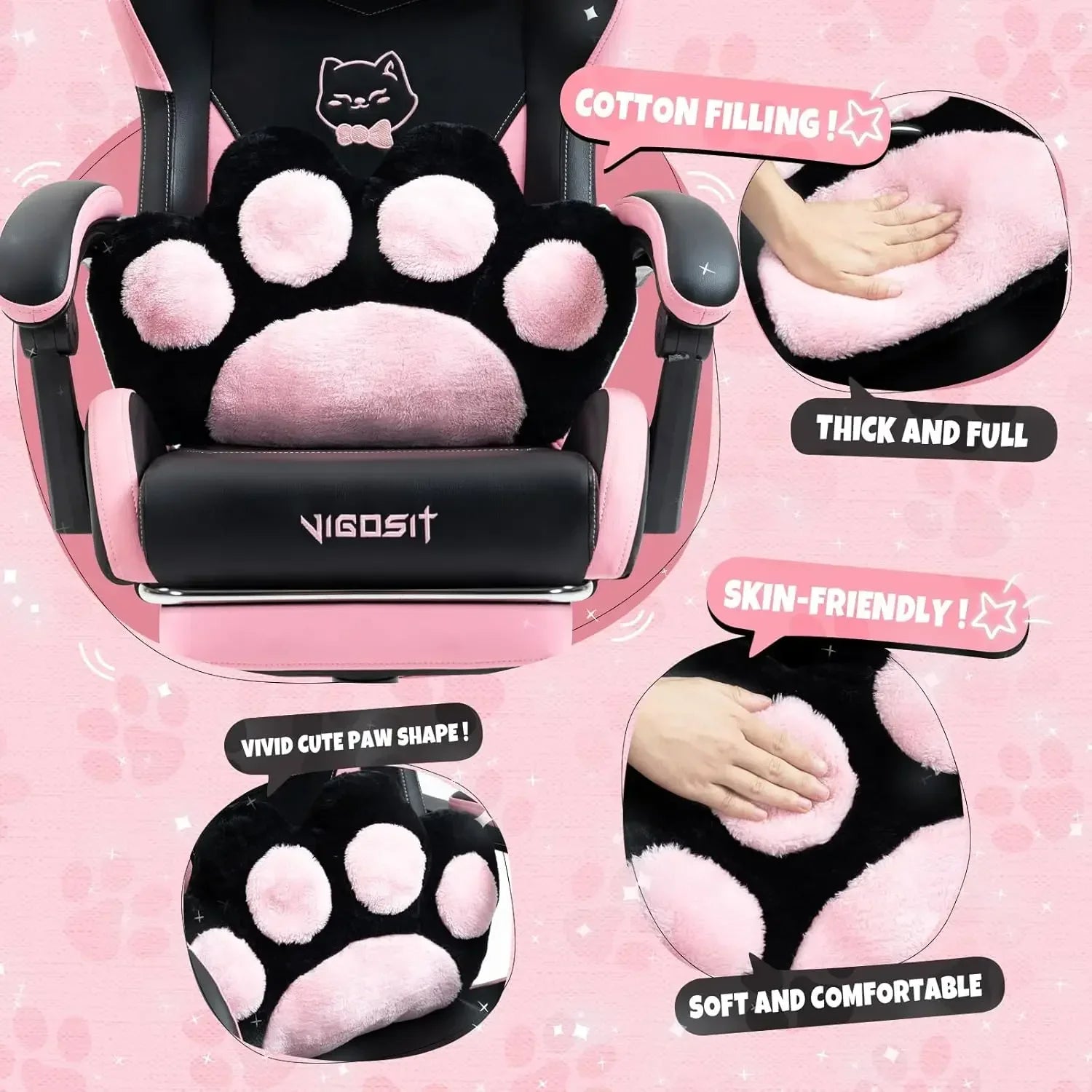 Lumbar Cushion Ergonomic Computer Chair