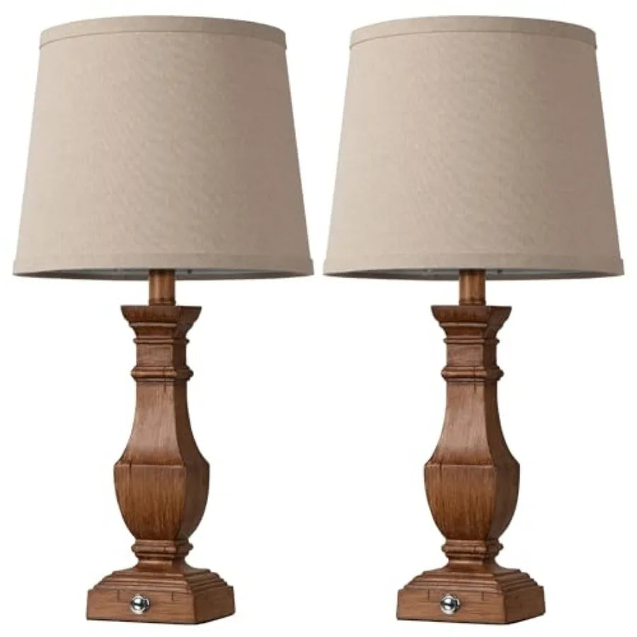 Dimmable( 2) Farmhouse Table Lamps