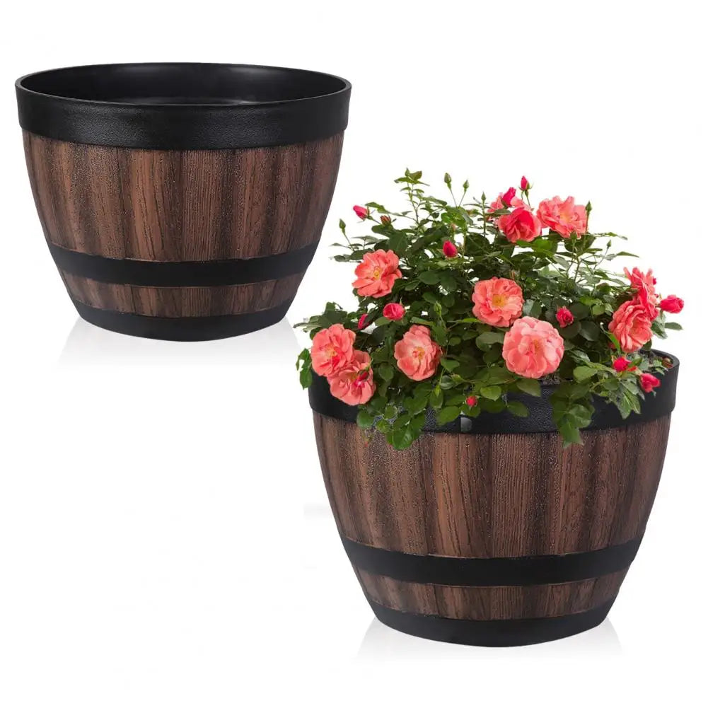 Wooden Plastic Pot