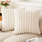 40x40 45x45 Faux Rabbit Fur Square Pillowcase