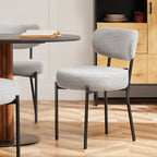 Round Dining Chairs Set / 2 Chairs