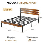Queen Metal Bed Frame/ Headboard ,Footboard