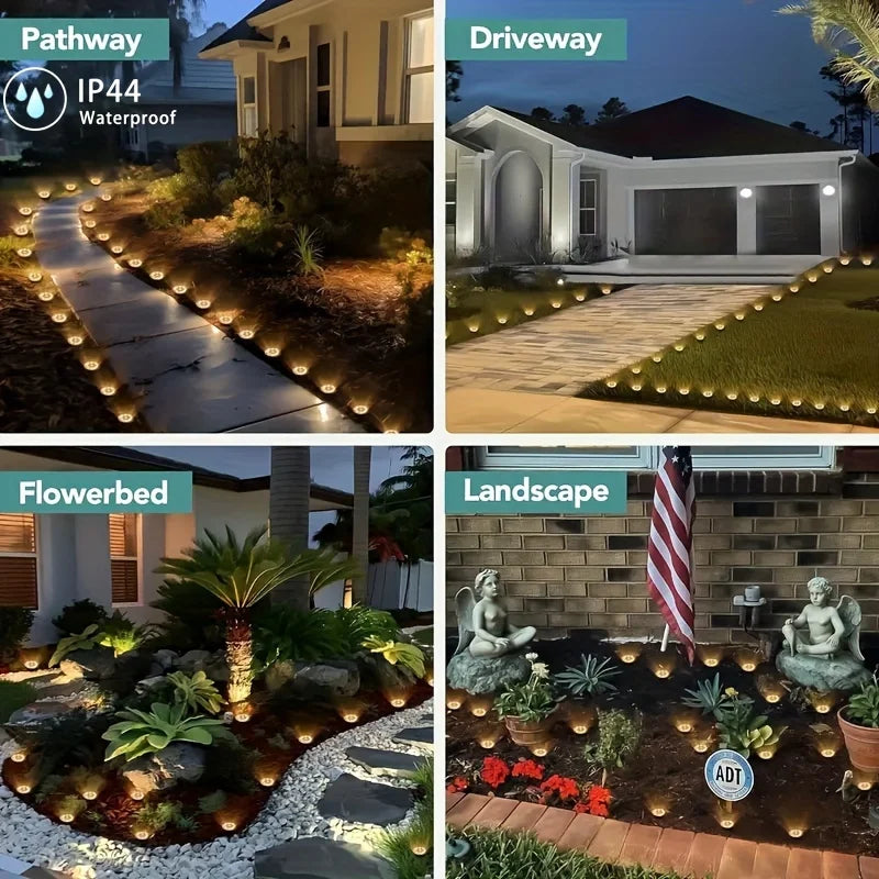 8 Solar Disk Light Outdoor Underground