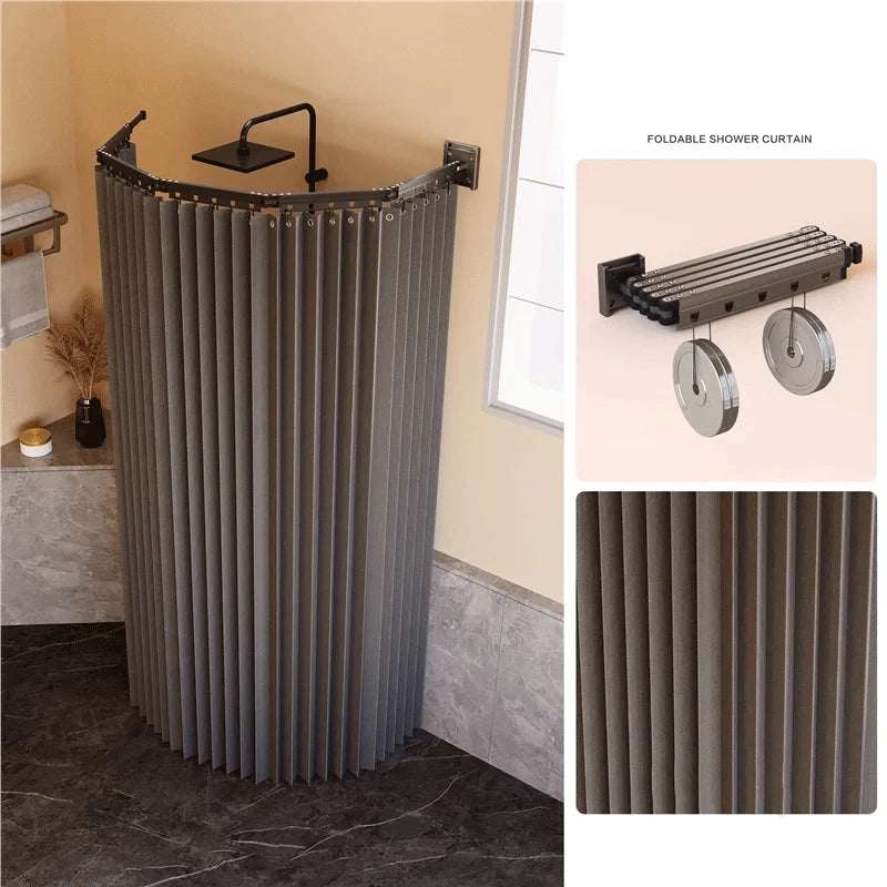 Extendable Shower Curtain Rod Set