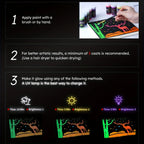 Acrylic Paint Set, 10 Neon / Glow in the Dark