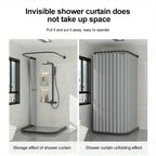 Foldable Magnetic Shower Curtain