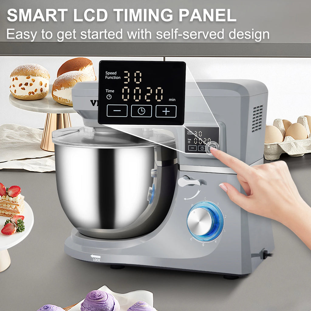 Multifunctional Electric Mixer with 6 Speeds