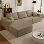 Sectional Sofa L-Shape  Black Customized