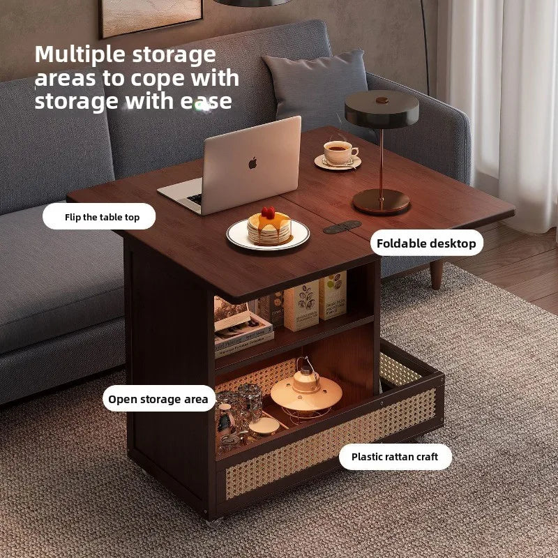 Foldable Solid Wood Coffee Table