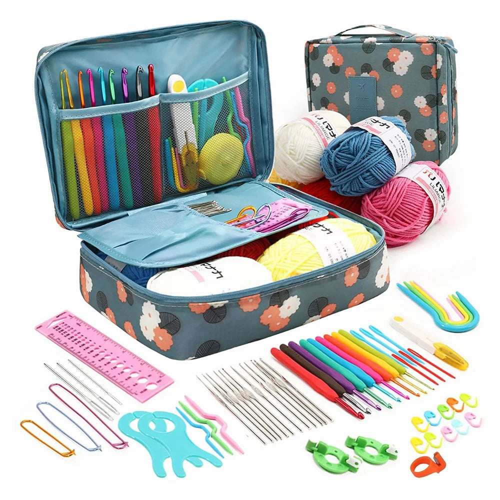 Yarn , Steel Needles Crochet Kit for Beginners