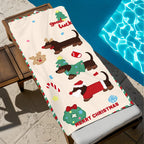 Dachshund dog  Beach Towel