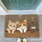 Adorable Cat Doormat/ Non-Slip