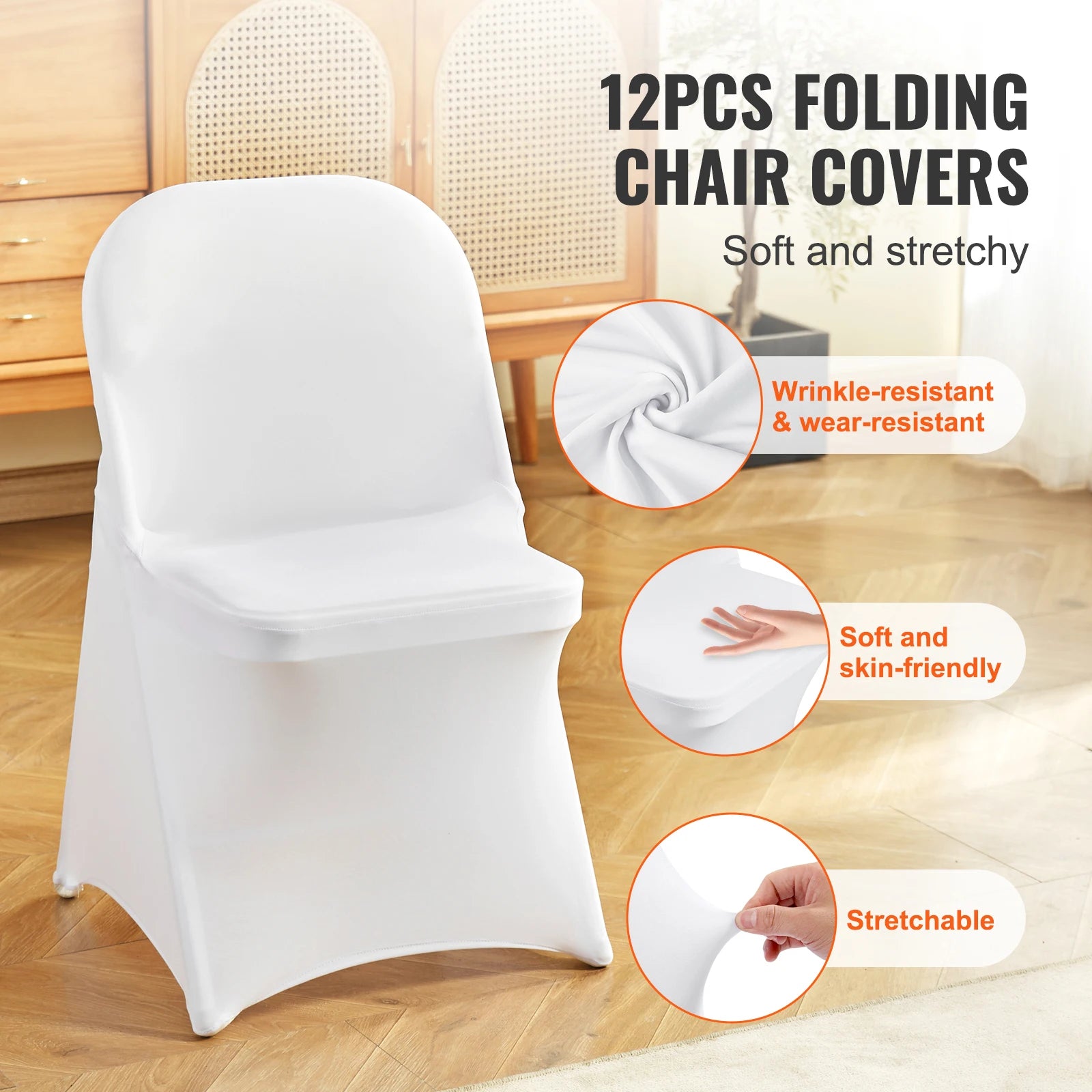 12, 30Pcs Chair Stretch Slipcover