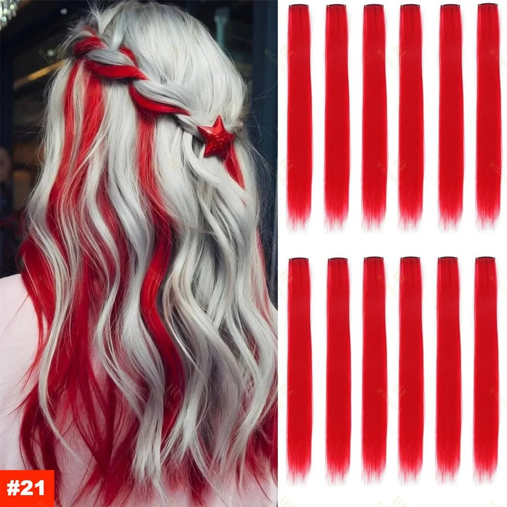 18 Color Clip Style Hair Extensions