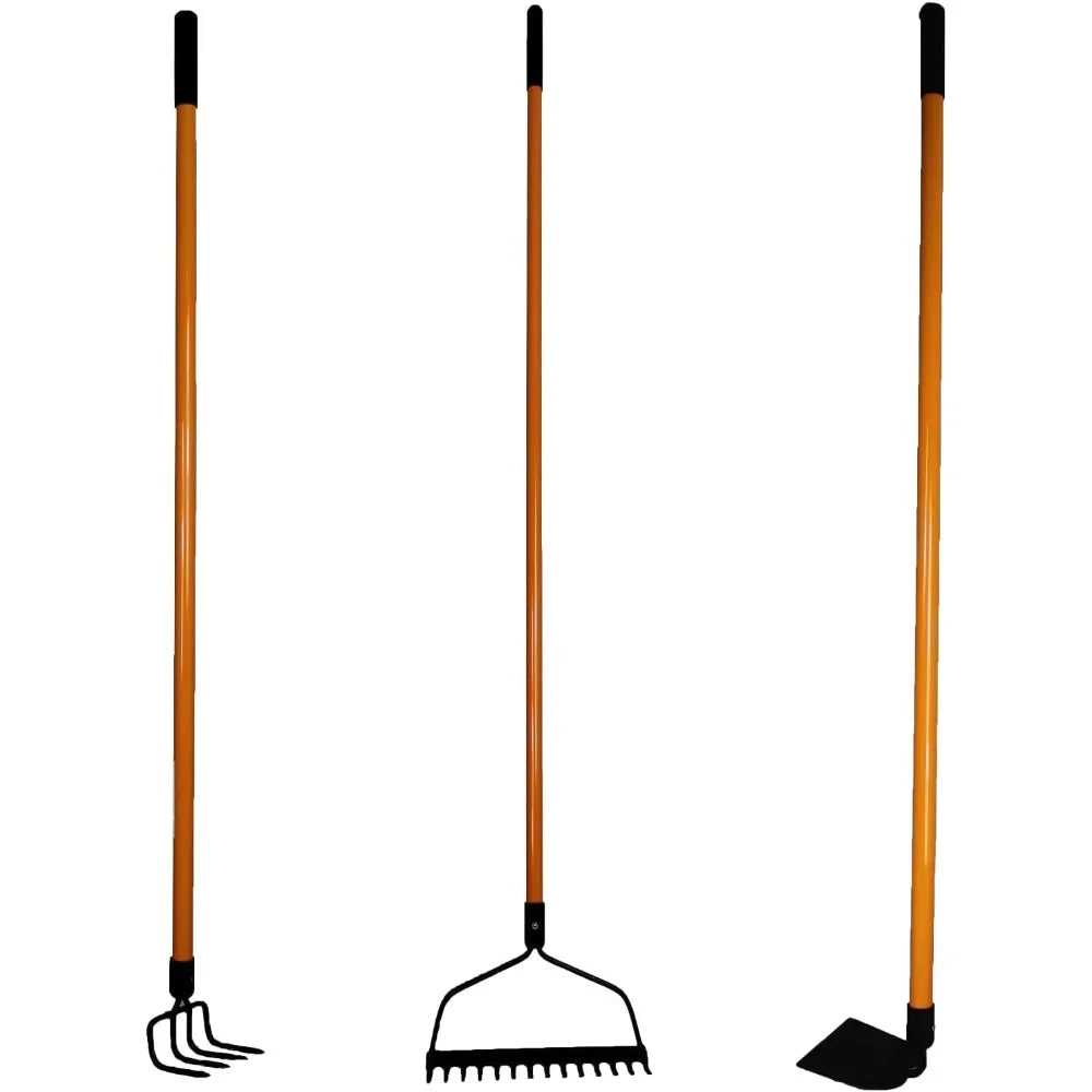 (3 Pcs) – 2 Bow Rake, and 1 Garden Hoe