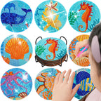 8pc/sets Diamond Painting Coasters