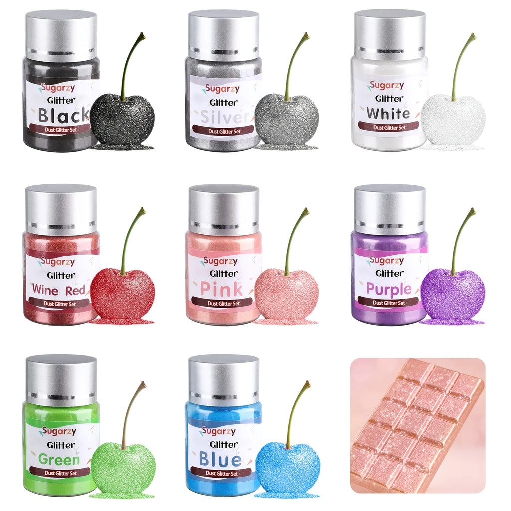 Rainbow Glitter Cake Decorating Supplies
