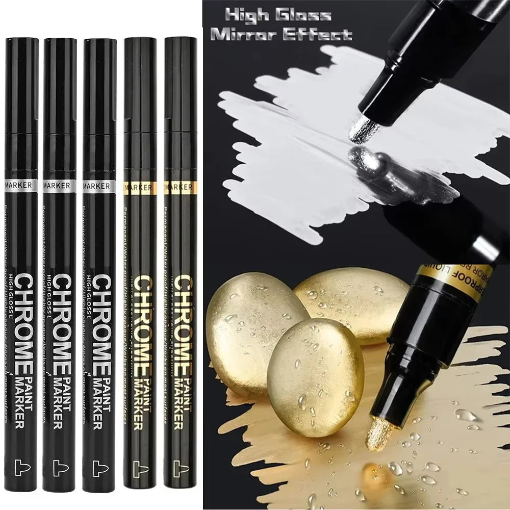 5/1pcs Chrome Pen Marker