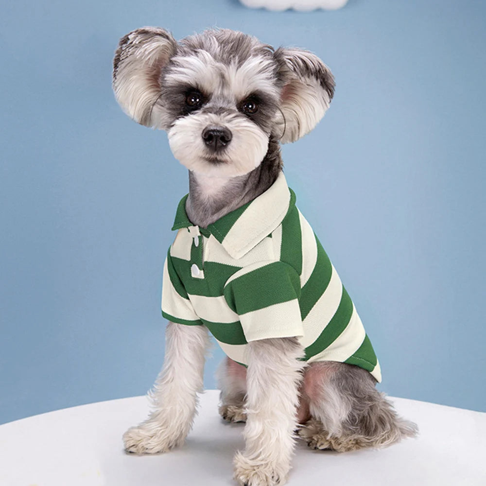 Striped Polo Pet Clothes