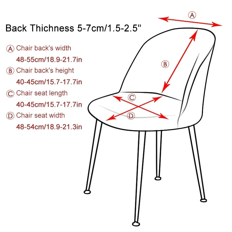1PC Fleece Chair Slipcovers