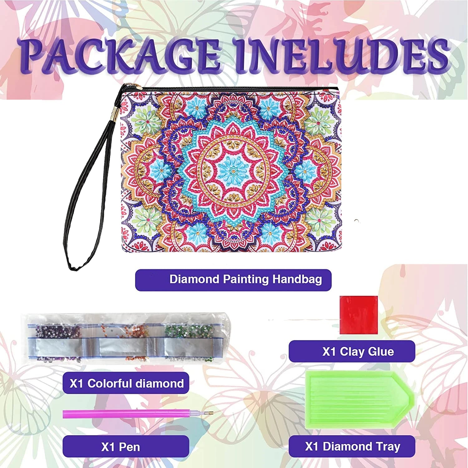 1pc Purse Diamond Painting Kits