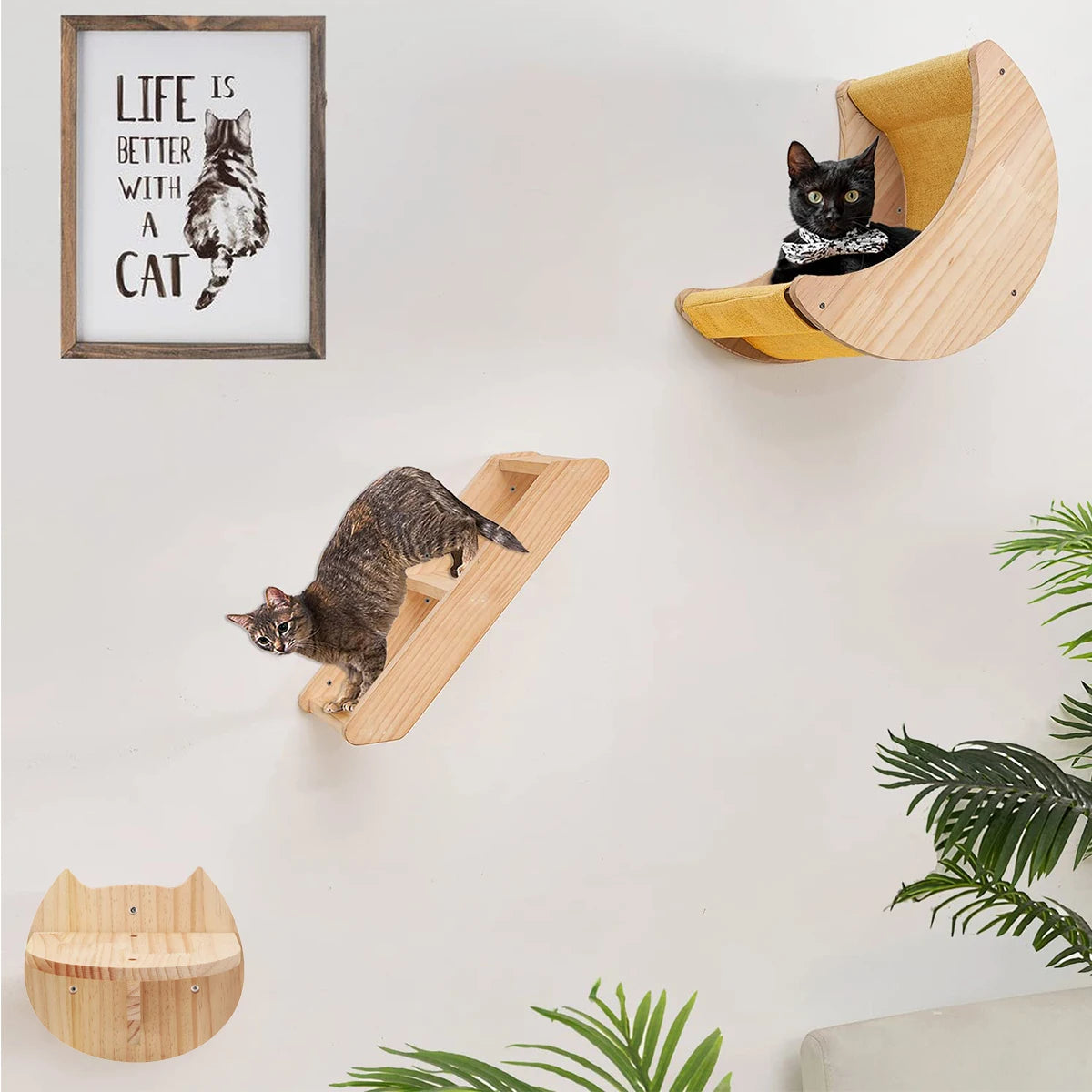 Cat Shelf Wall Hammock Climbing Shelves