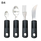 3/4/5Pcs/Set Elderly Adaptive Utensils