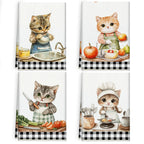 2-Piece Cat Chef Towel Set