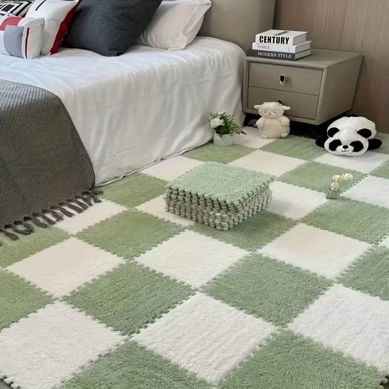Soft Plush Puzzle Interlocking Foam Rug
