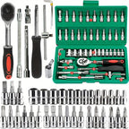 46Pcs  Mechanic Bit Socket Set