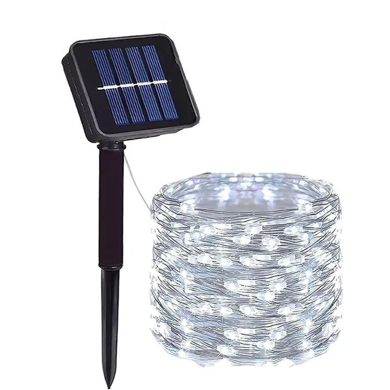 Solar Garden Lights String Lights, 8 Modes