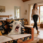 Screaming Goat Pillow Cover