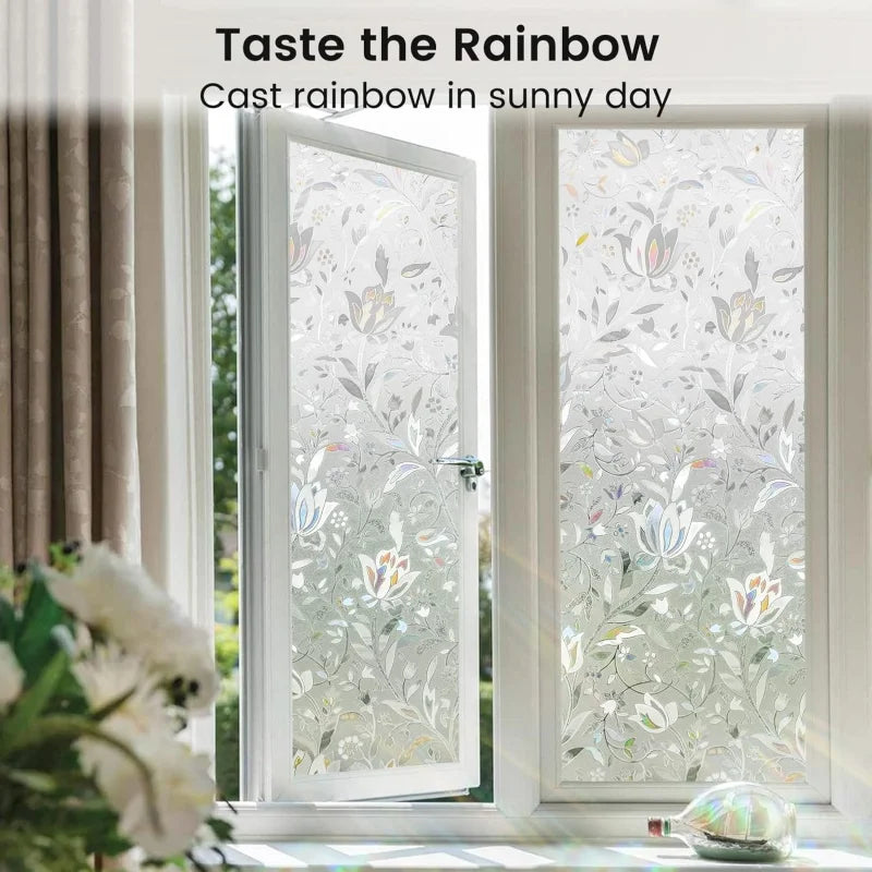 Tulip Frosted Window Privacy Film, Static Cling