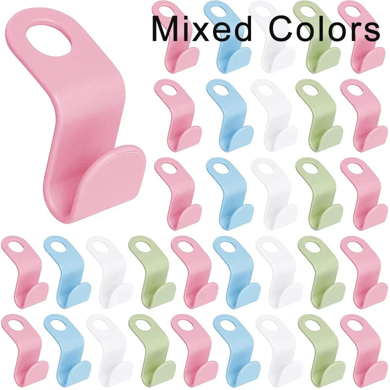10/5Pcs Clothes Hanger Hooks Space Saving Organizer