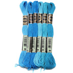 6pcs/lot Colorful Polyester Embroidery Thread