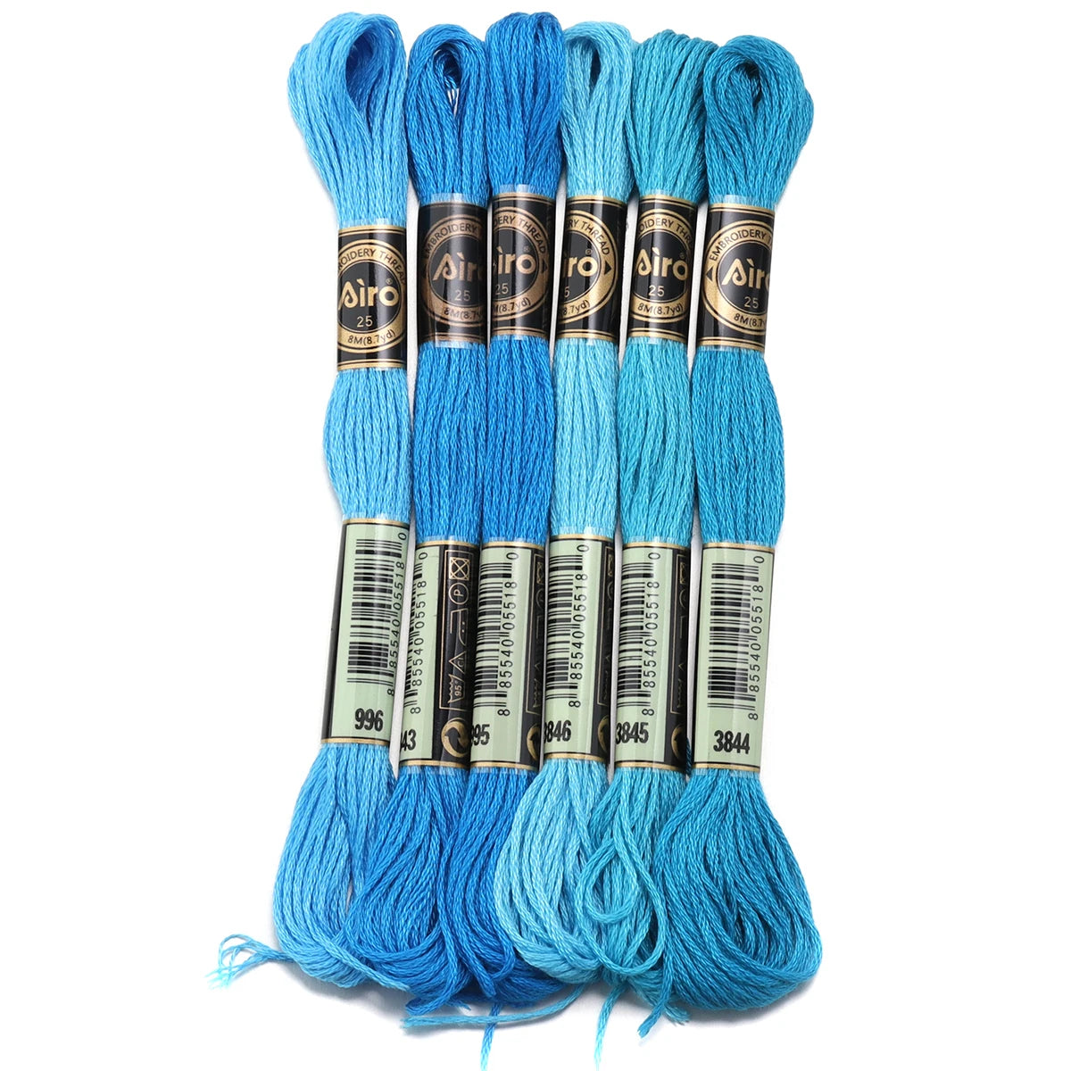6pcs/lot Colorful Polyester Embroidery Thread