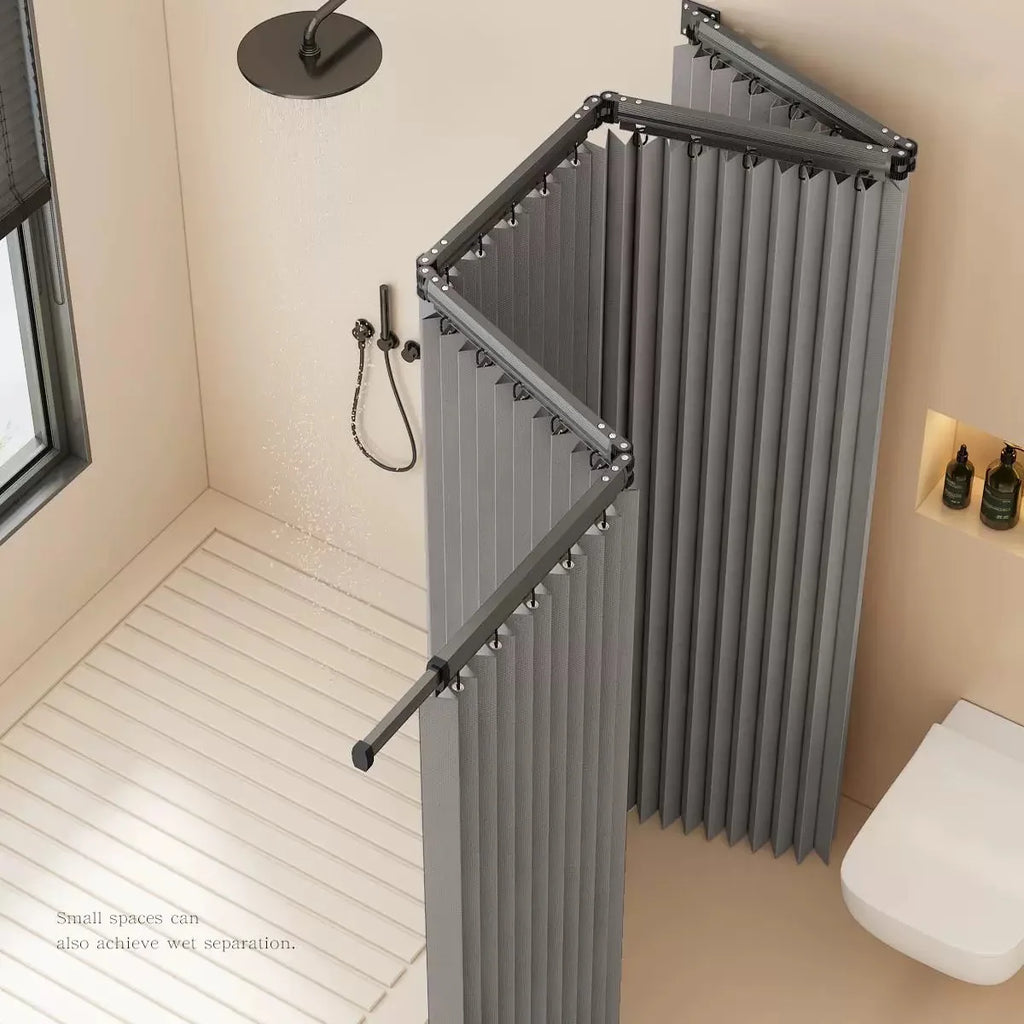 Extendable Shower Curtain Rod Set
