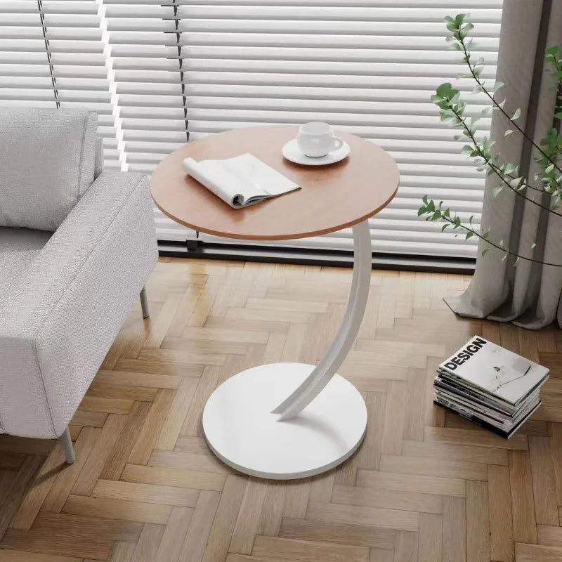 Round End Table, with Drawer