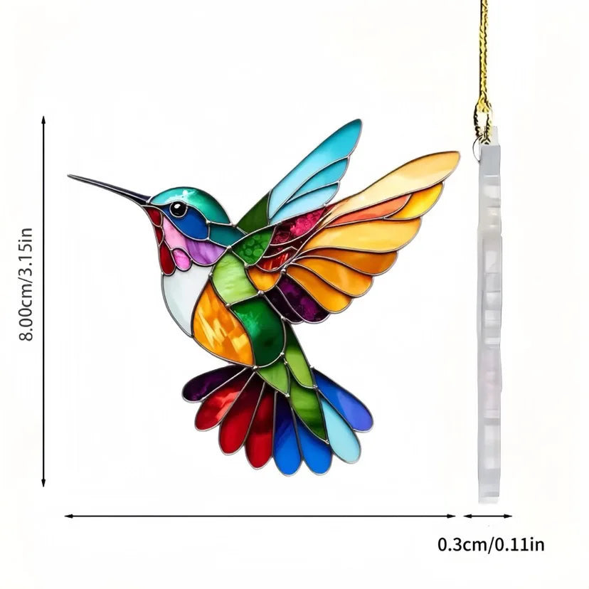 Acrylic Hummingbird Hanging Pendant, Suncatcher