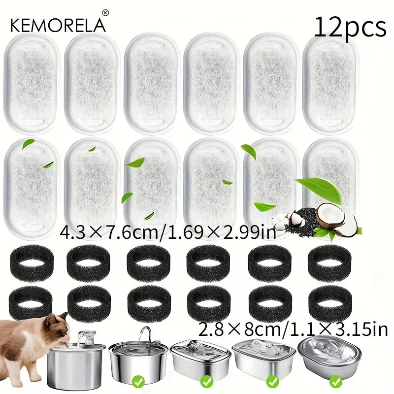12/15PCS Water Fountain Carbon Filters