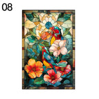 Retro Painted Printed Stained Glass Film