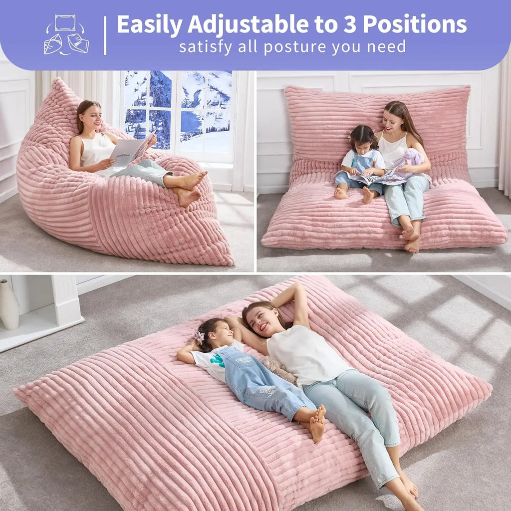 Giant Bean Bag Chair with Washable Cover