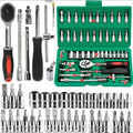 46Pcs  Mechanic Bit Socket Set