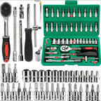 46Pcs  Mechanic Bit Socket Set