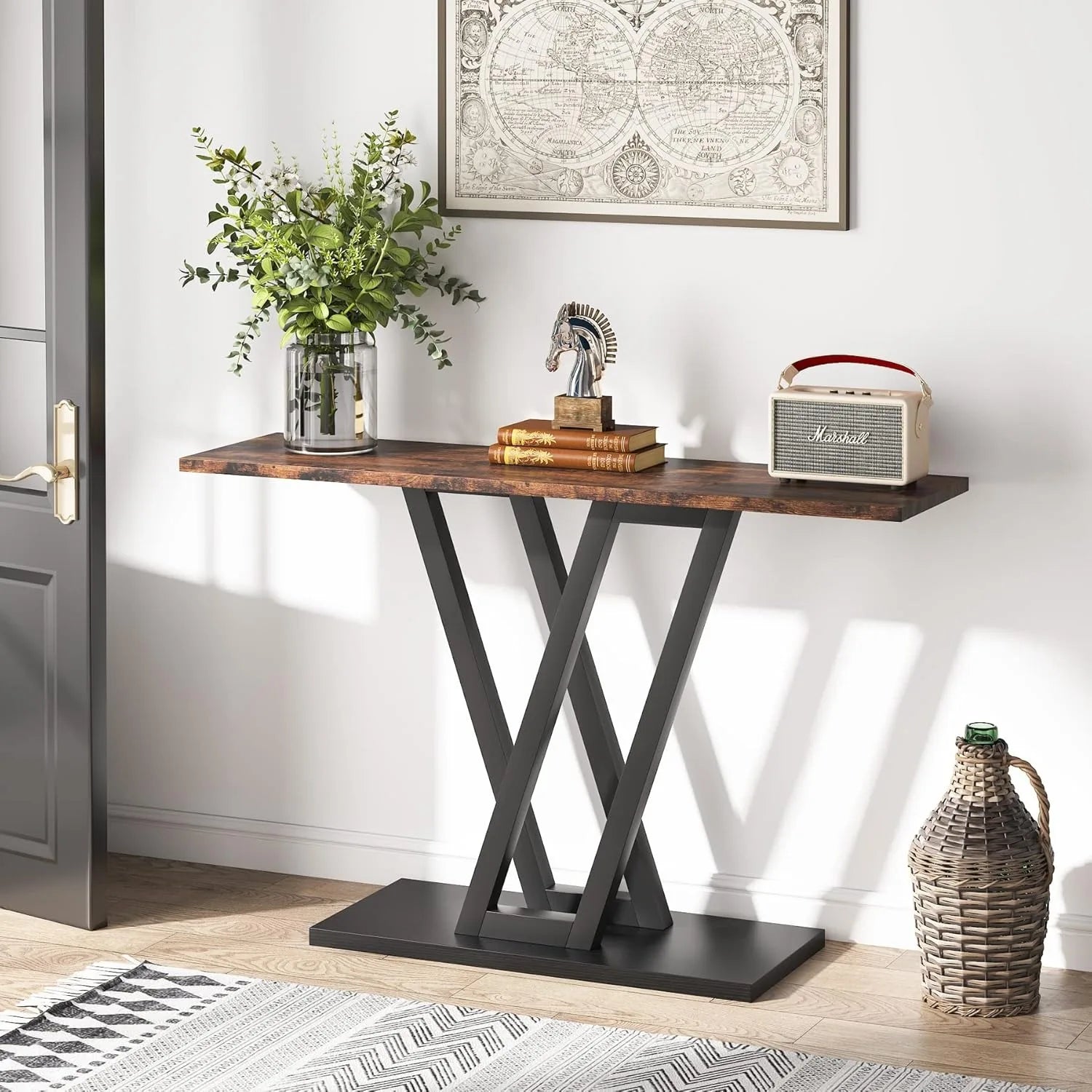 Consol Industrial Hallway Table