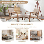 29*33*26 Inch  Wood Chair 105° Backrest Pillow