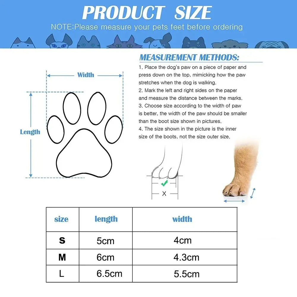 Waterproof Cats /Dogs Rubber Socks Non-slip